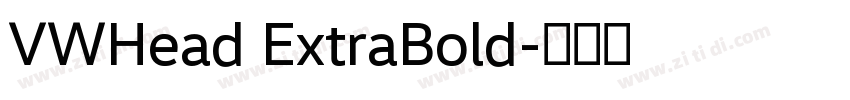VWHead ExtraBold字体转换